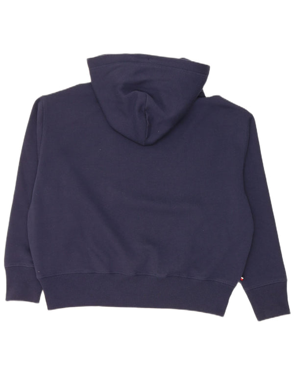 Maglione con cappuccio grafico da donna Tommy Hilfiger UK 14 medio blu navy