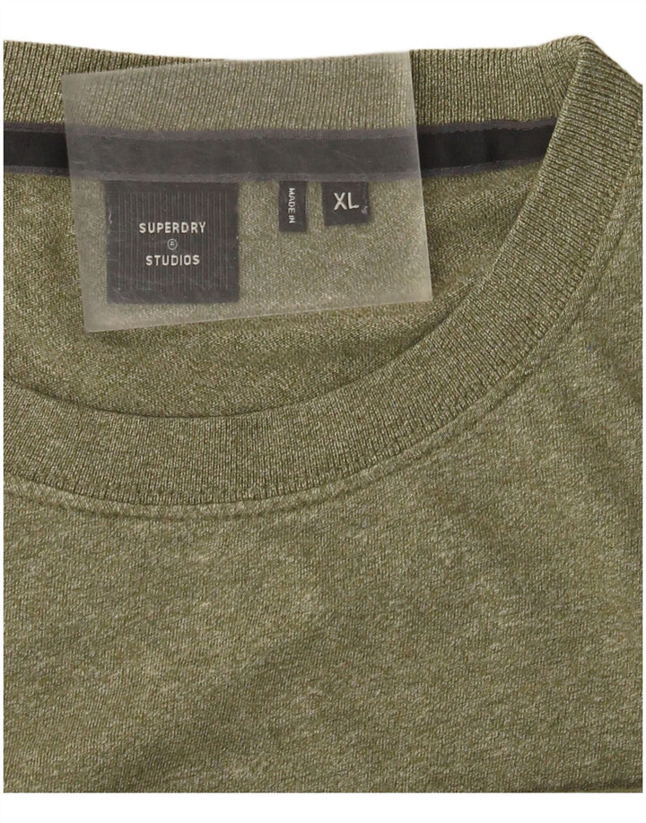 T-shirt da uomo Superdry Top XL Khaki chiazzato