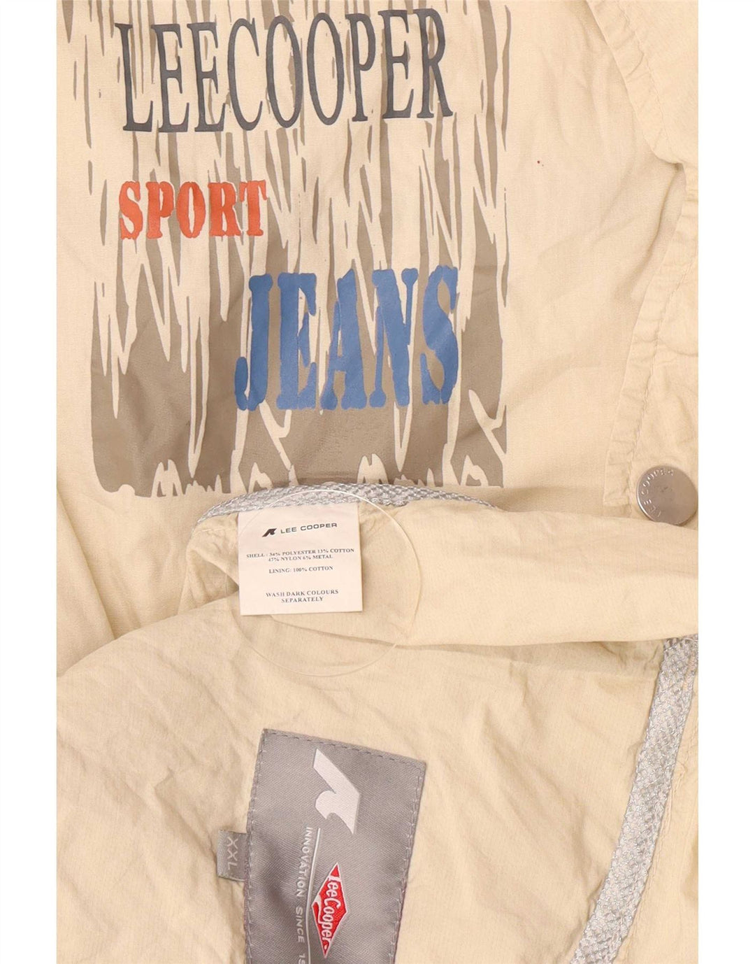Giubbotto bomber da uomo Lee Cooper UK 44 2XL Nylon beige