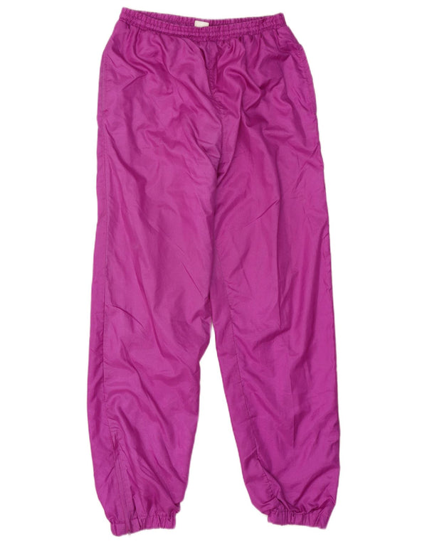 Vintage Mens Tracksuit Trousers Joggers Medium Pink