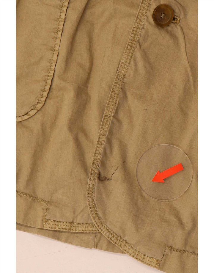 Giacca Blazer Chiusa da Uomo a 2 Bottoni IT 48 Cotone Beige Medio