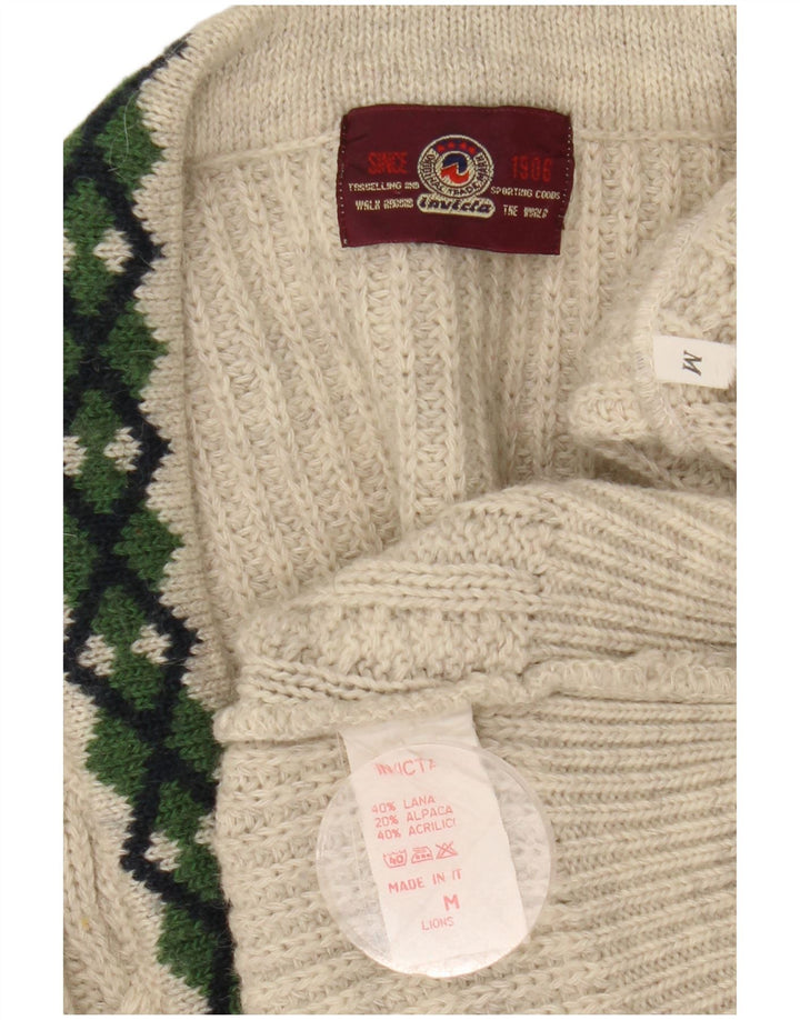 Maglione cardigan vestibilità ampia da uomo Invicta in lana grigio medio