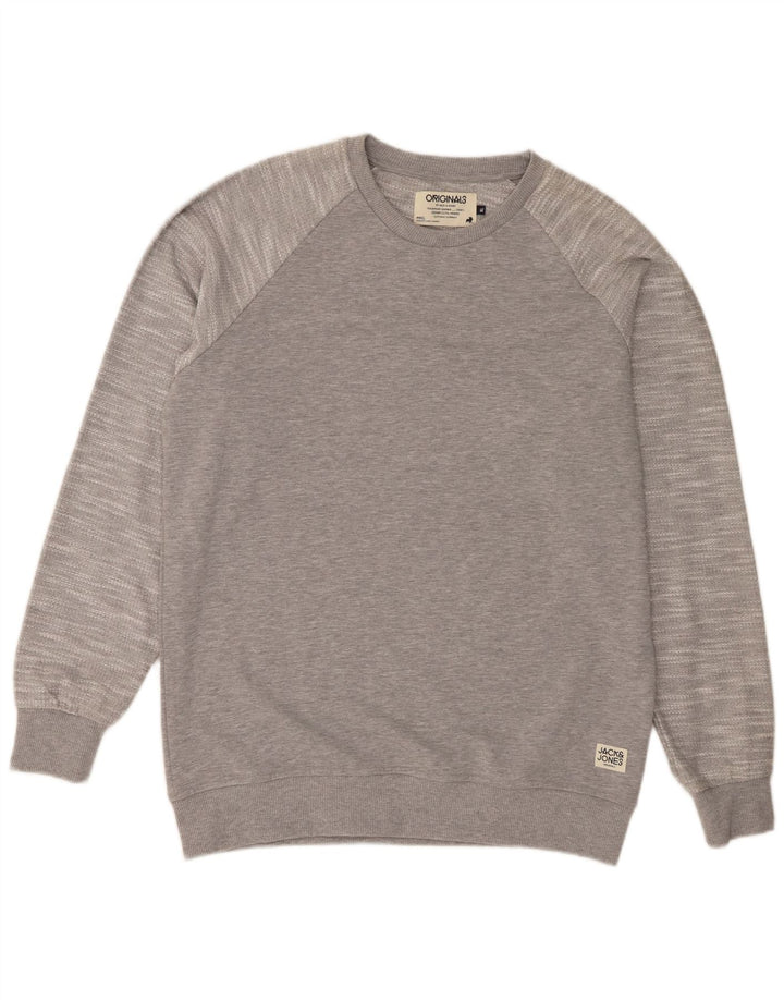 Felpa da uomo Jack & Jones Maglione XL Poliestere chiazzato grigio