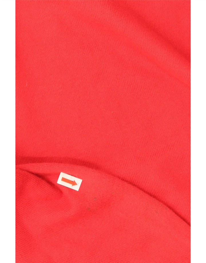 Maglione Uomo Trussardi Jeans Scollo a V Rosso Medio Cotone