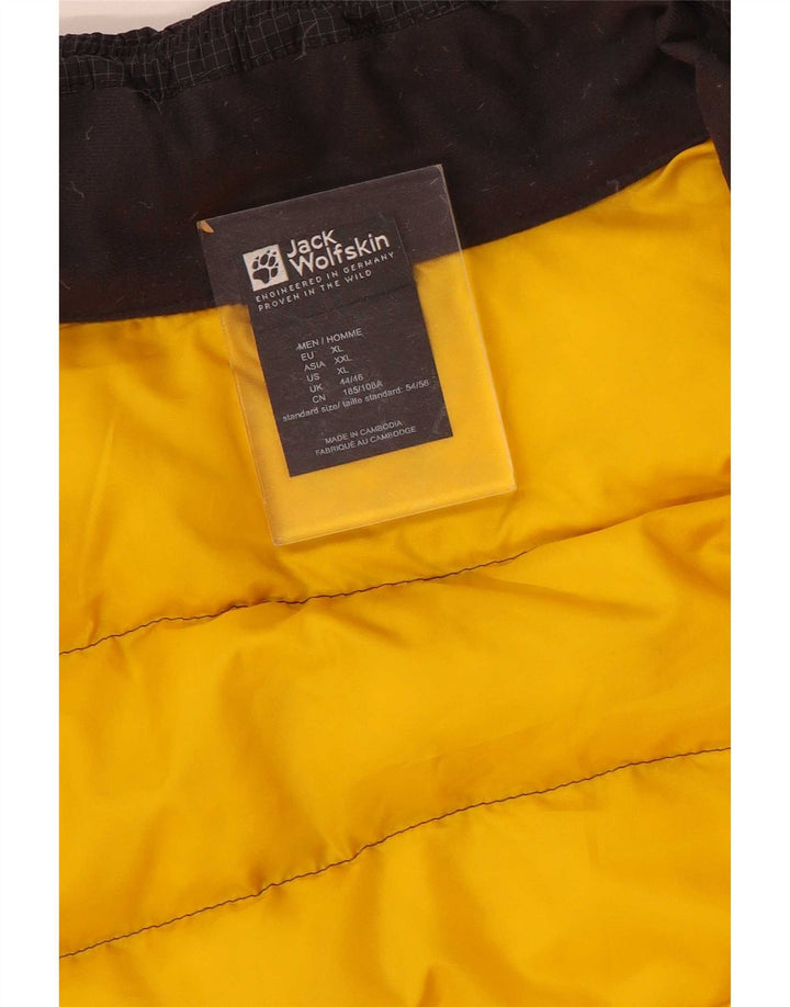Giacca imbottita da uomo Jack Wolfskin UK 44/46 XL Colorblock giallo
