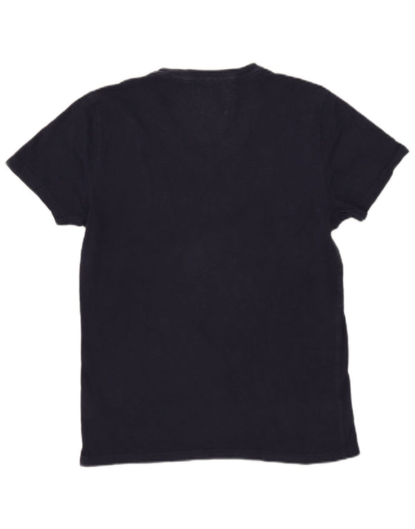 T-shirt da uomo Superdry Top in cotone blu navy medio