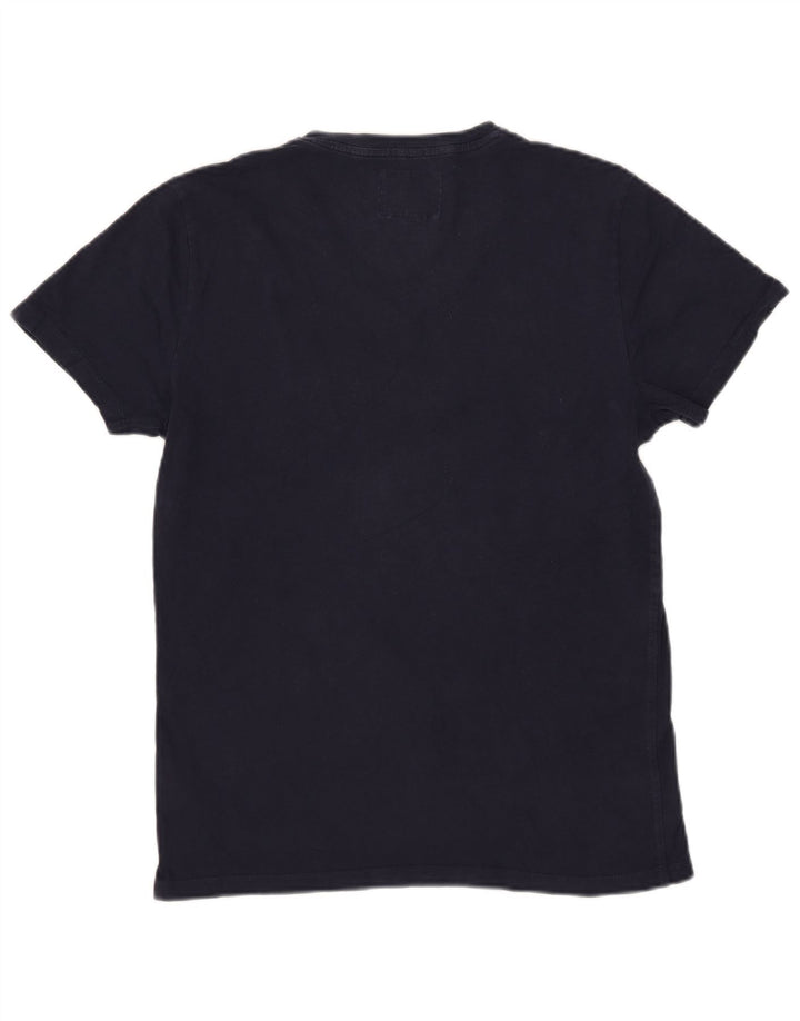 T-shirt da uomo Superdry Top in cotone blu navy medio