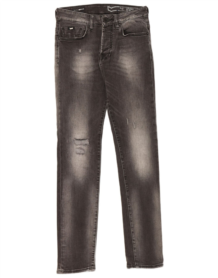 Jeans slim da uomo Gas Distressed Anders W30 L32 in cotone grigio