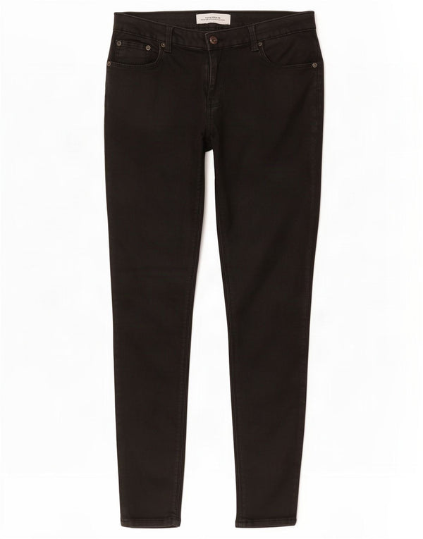 Pantaloni casual slim da donna Zara EU 36 XS W26 L26 cotone nero