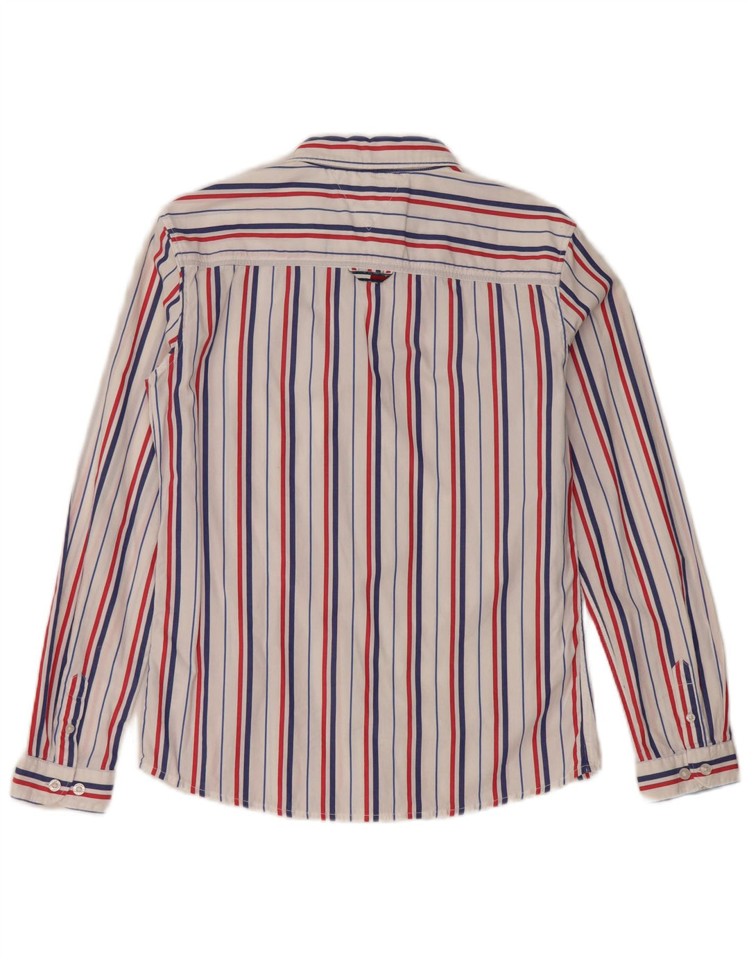 TOMMY HILFIGER Camicia Bambino 13-14 Anni Cotone Gessato Bianco