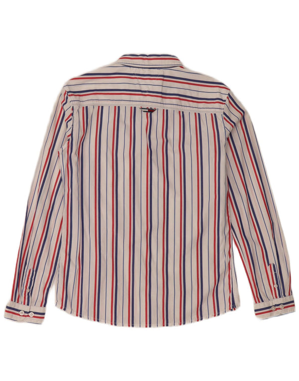 TOMMY HILFIGER Camicia Bambino 13-14 Anni Cotone Gessato Bianco