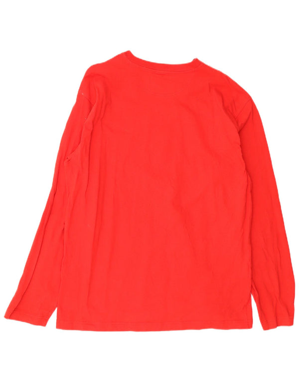 T-shirt a maniche lunghe da donna Champion UK 20 2XL rosso cotone