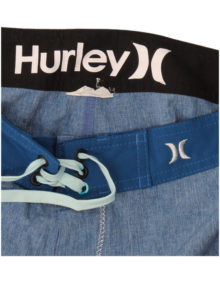 Pantaloncini da bagno da uomo Harley Blu medio color block