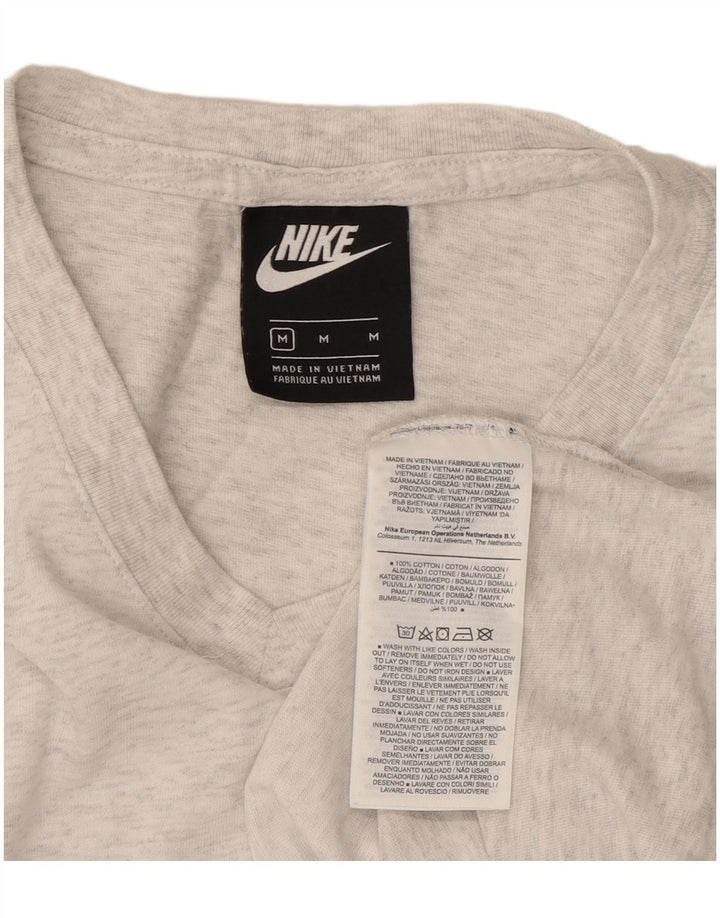 T-shirt da donna Nike Top UK 14 cotone a righe grigio medio