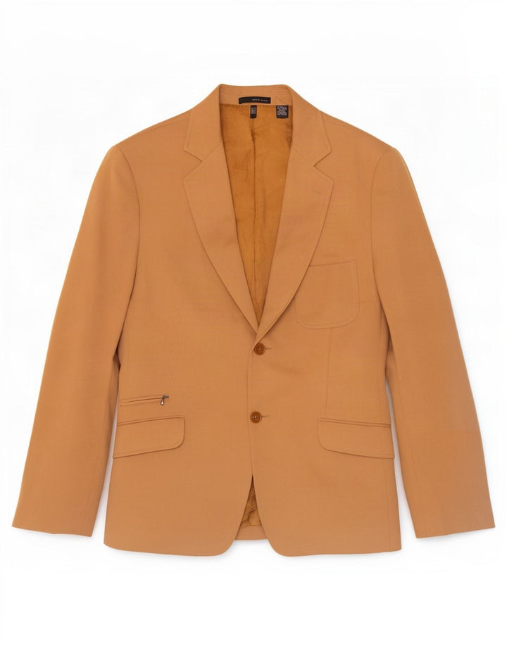 Giacca blazer a 2 bottoni da uomo Zara EU 52 grande cotone beige