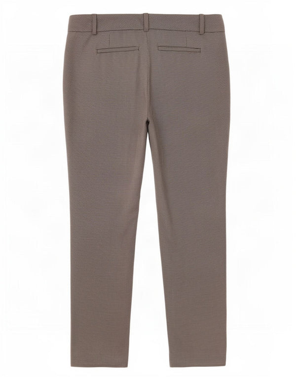 Pantaloni casual dritti da donna Calvin Klein US 8 Medium W32 L27 Grigio a quadri