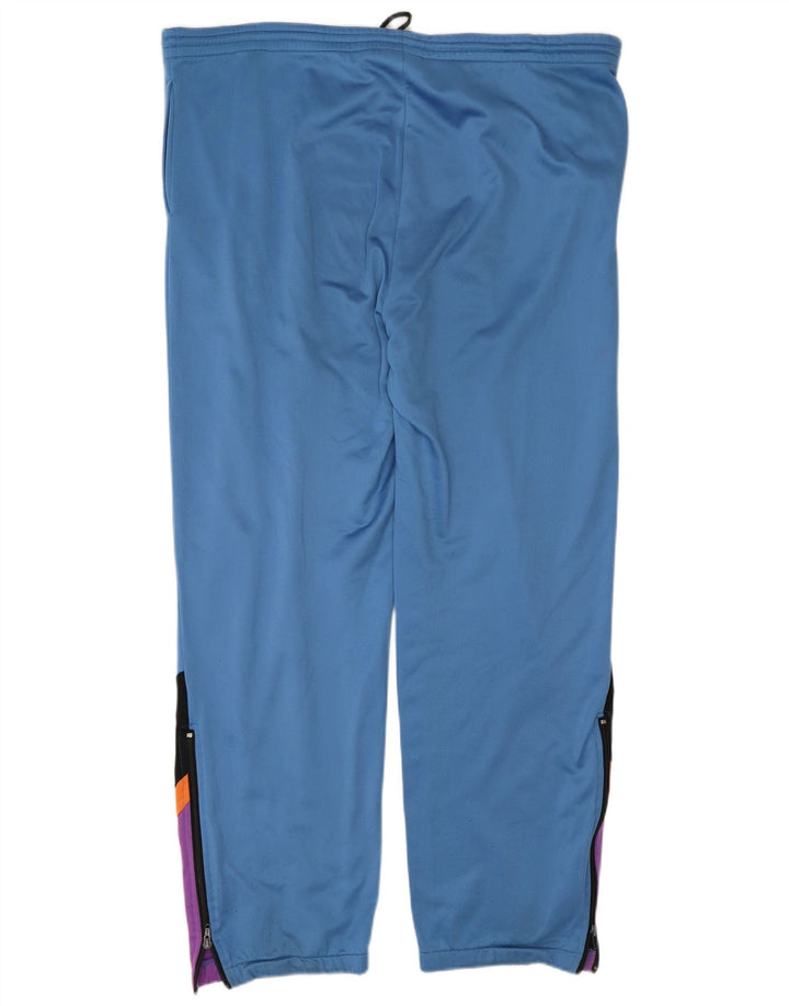 Pantaloni da tuta da uomo Reebok Large blu in poliestere color block