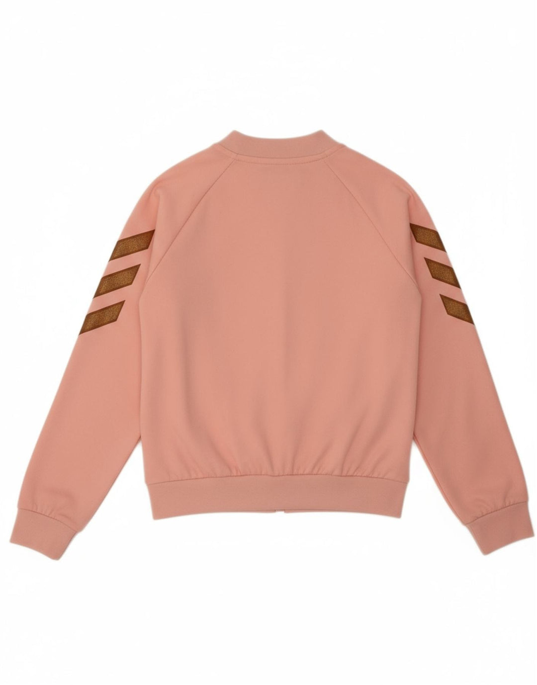 ADIDAS Girls Tracksuit Top Jacket 9-10 Years Pink Polyester