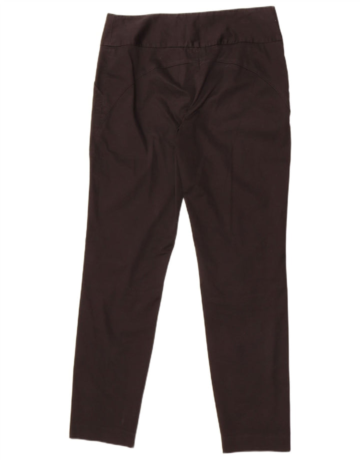 Pantaloni chino slim da donna Ted Baker taglia 3 media W30 L29 cotone nero