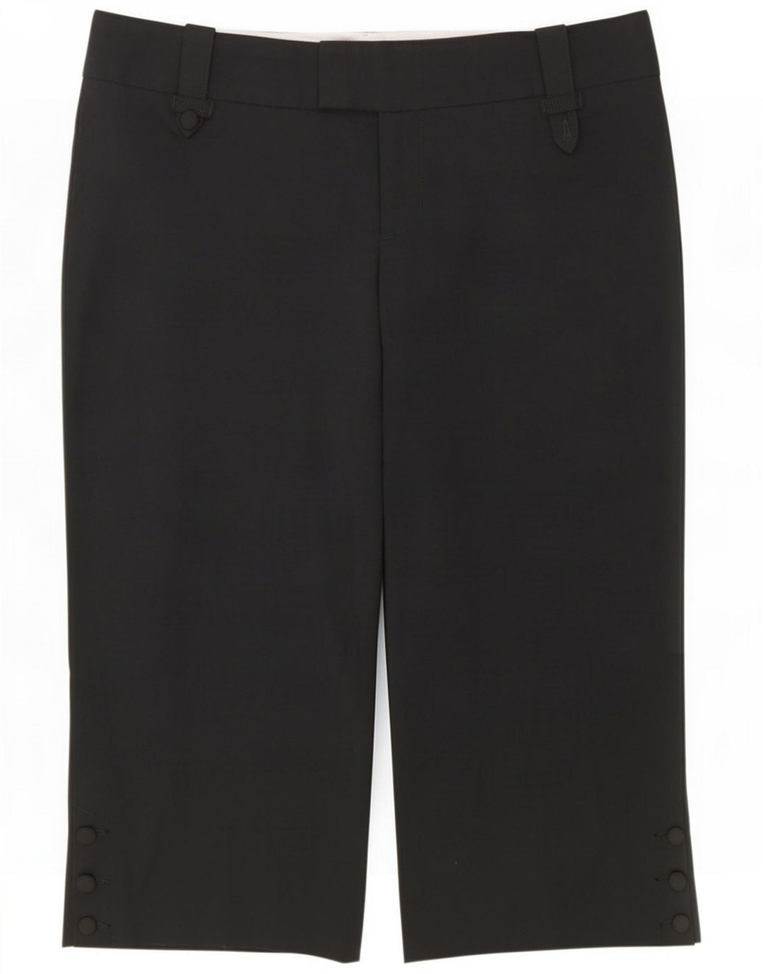 Pantaloni Capri da donna Mossimo US 12 Large W34 L21 Poliestere nero