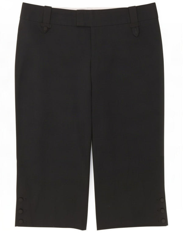 Pantaloni Capri da donna Mossimo US 12 Large W34 L21 Poliestere nero