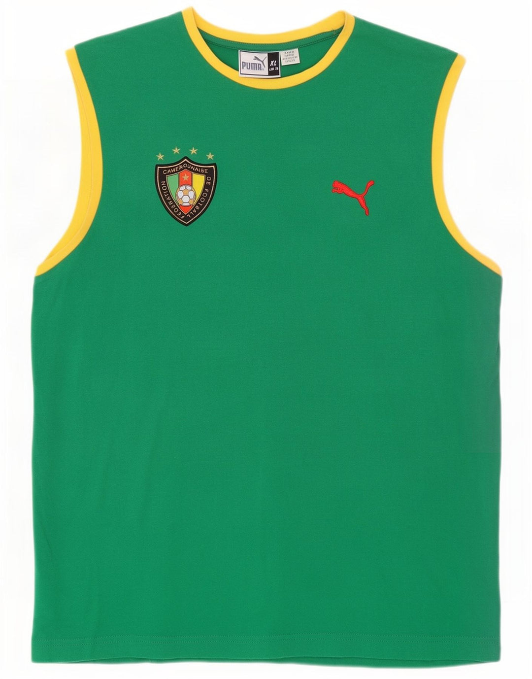 Canotta grafica da uomo Puma XL in cotone verde