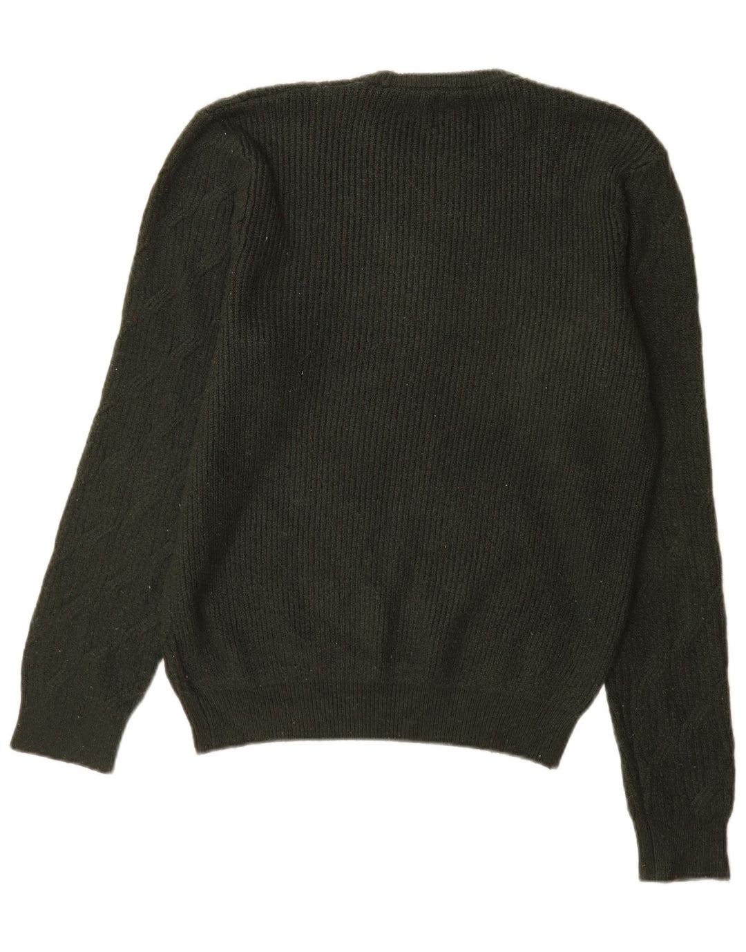 Maglione maglione girocollo da uomo Marks & Spencer verde medio in poliammide