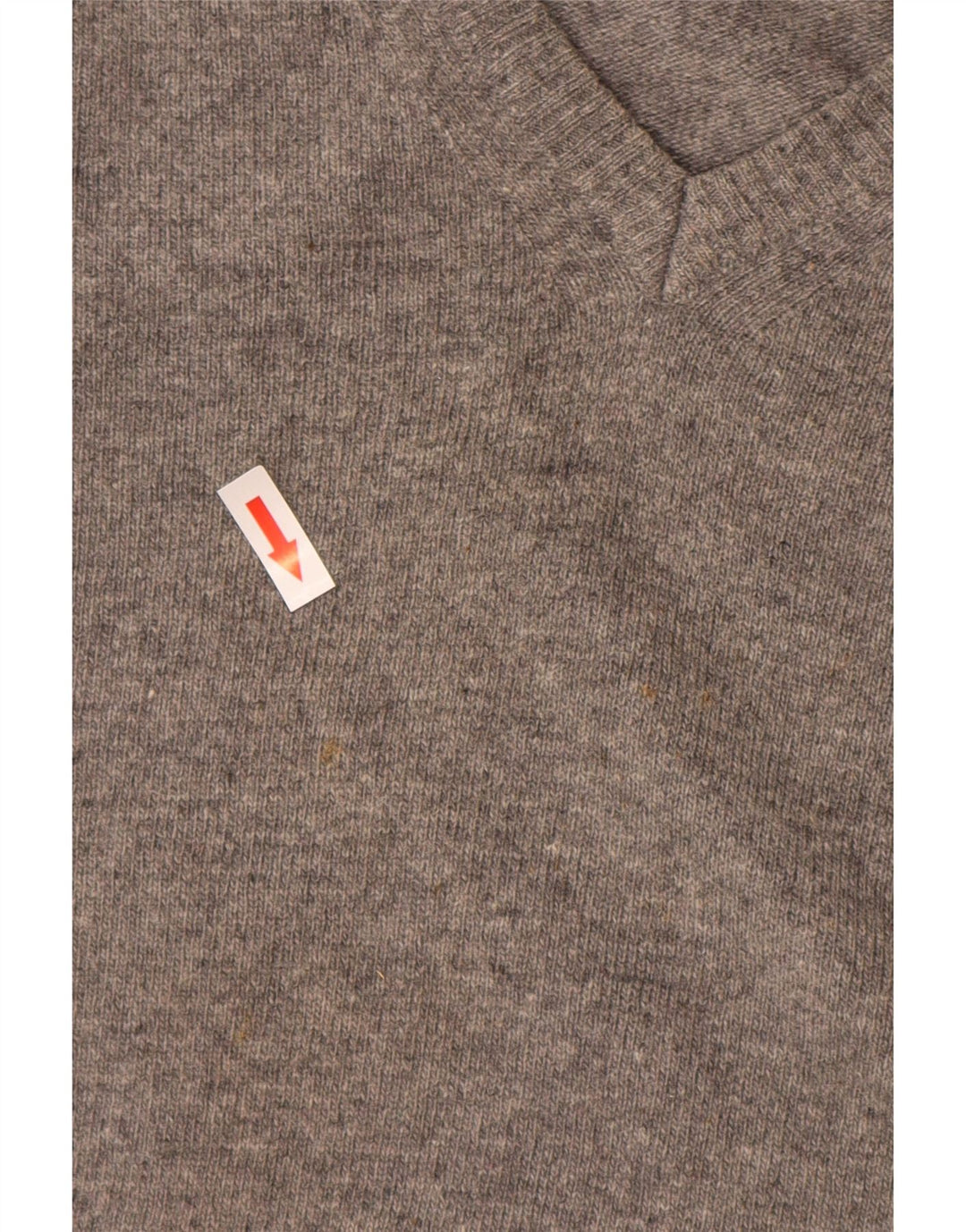 Maglione da uomo con scollo a V Conte of Florence in lana grigio medio