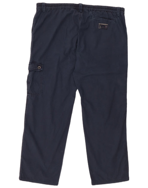 Pantaloni cargo dritti da uomo Think Pink W42 L31 cotone blu navy