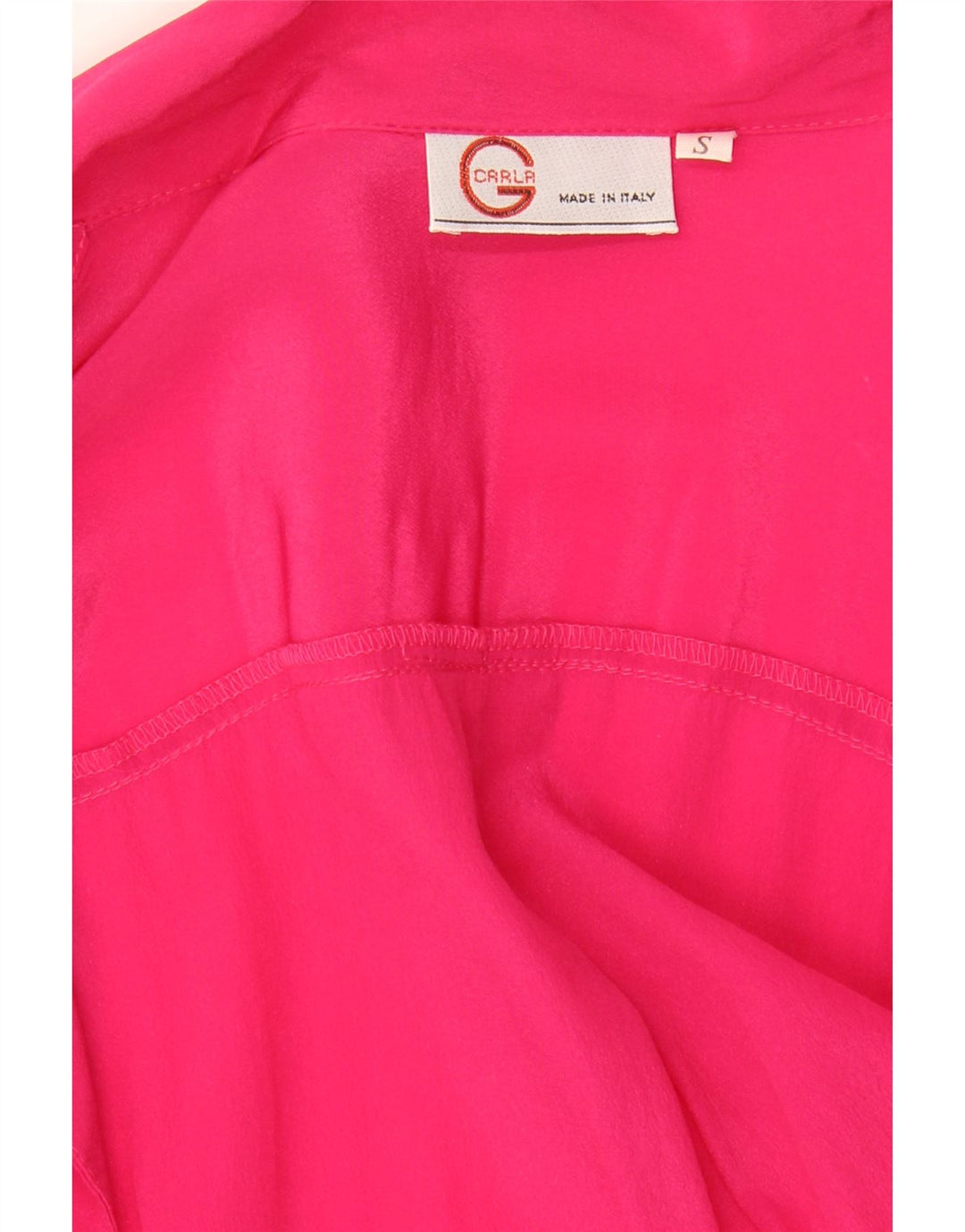Camicetta camicia oversize da donna vintage UK 10 piccola rosa