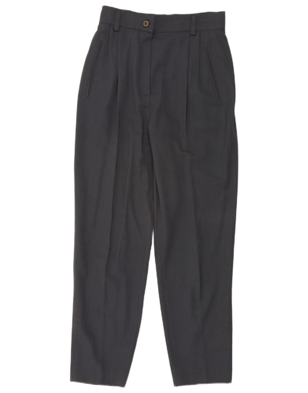 Pantaloni da Abito Donna Laura Biagiotti IT 44 Medio W30 L29 Blu Navy