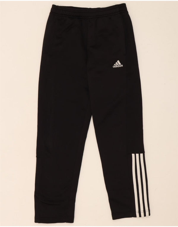 Pantaloni della tuta da ragazzo Adidas 11-12 anni in poliestere nero
