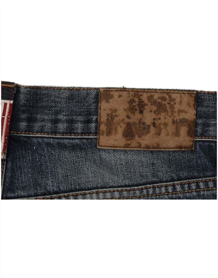 Jeans dritti vintage da donna W30 L33 Blu