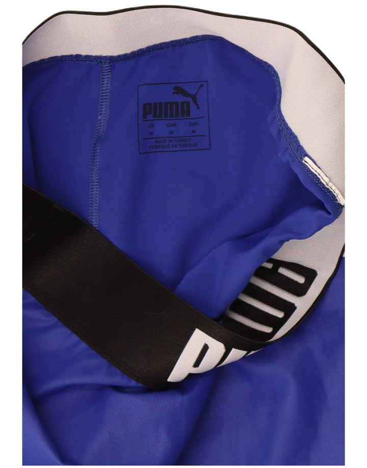 Leggings grafici da donna Puma UK 12 Colorblock blu medio