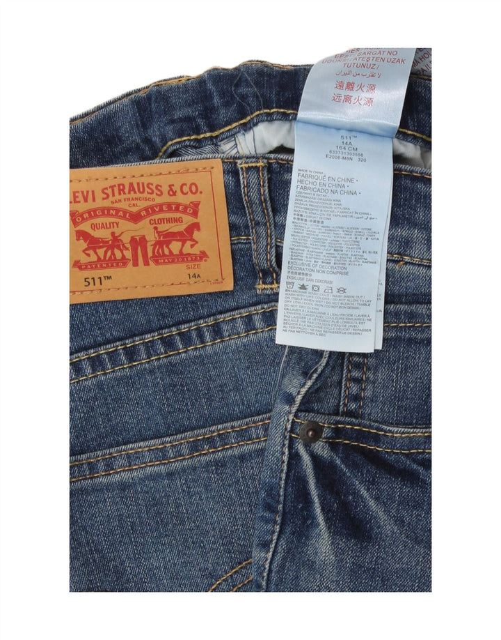 Jeans Levi's 511 Slim da ragazzo 13-14 anni W28 L30 Blu