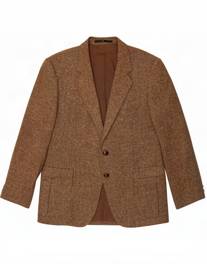 Formtreu Giacca blazer da uomo a 2 bottoni IT 52 XL Marrone lana vergine