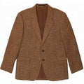 Formtreu Giacca blazer da uomo a 2 bottoni IT 52 XL Marrone lana vergine