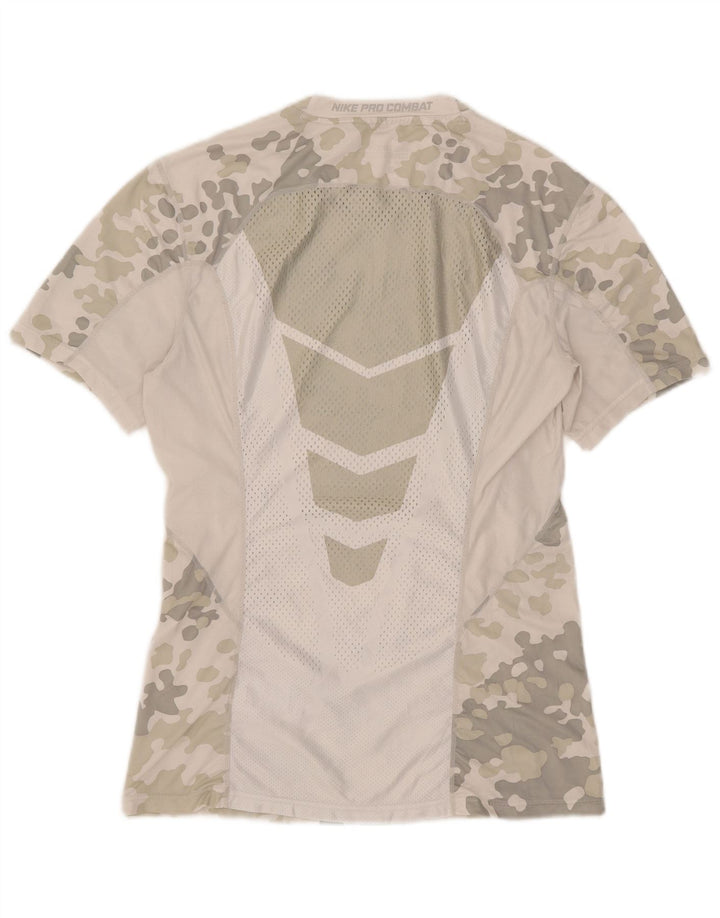 T-shirt grafica Nike Dri Fit da uomo, grande, in poliestere mimetico grigio