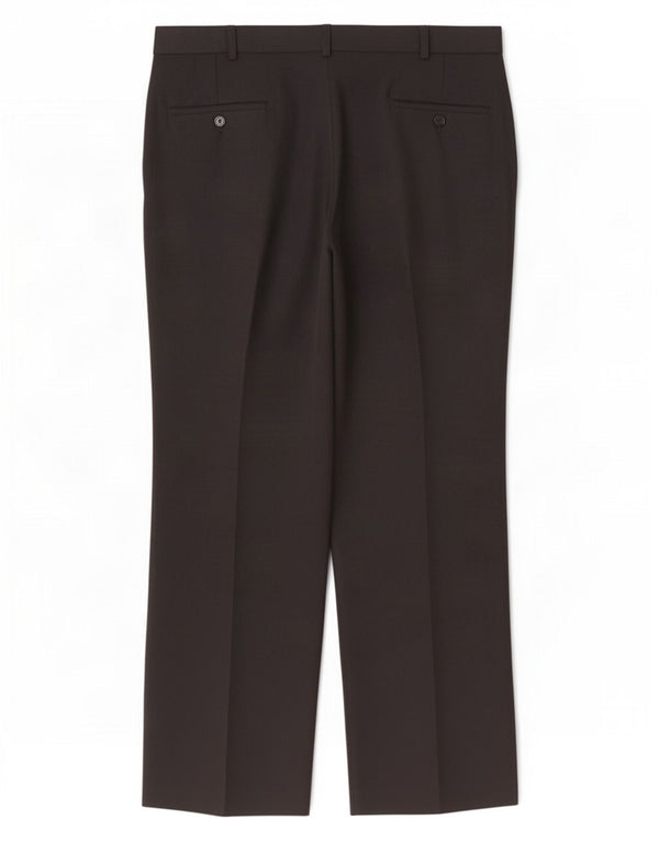 Pantaloni da completo da uomo con pegging Farah W36 L30 poliestere nero