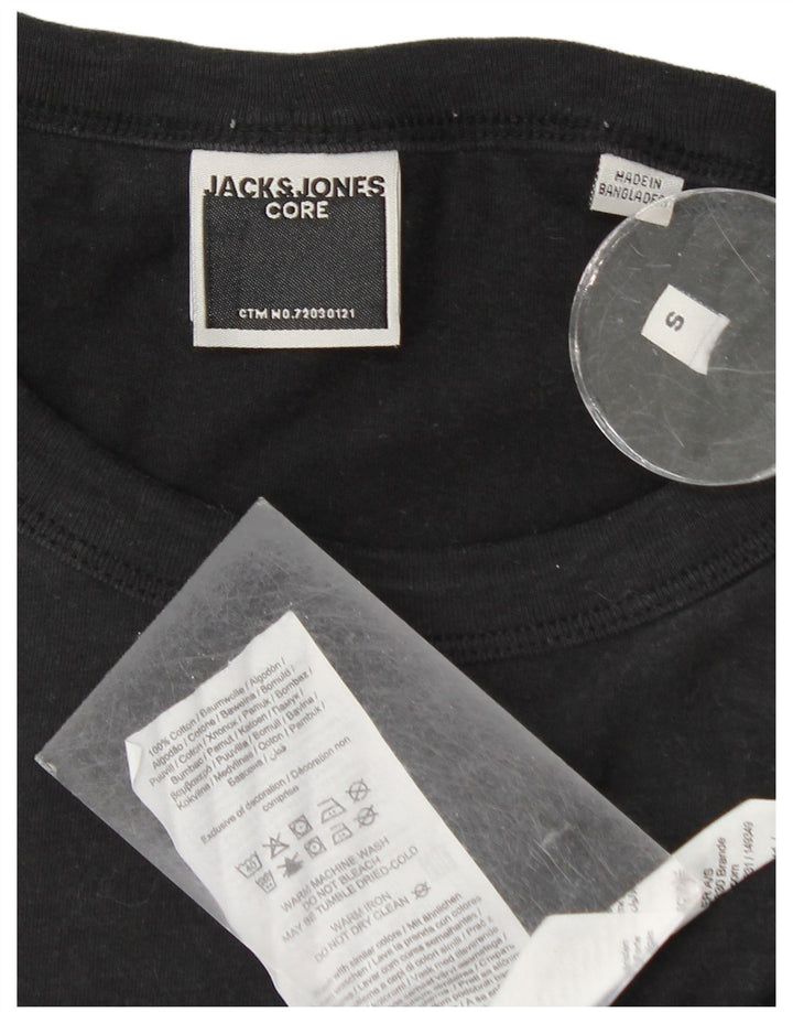 T-shirt da uomo Jack & Jones Top piccola in cotone nero