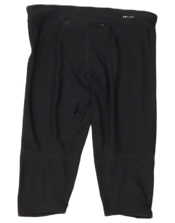 Leggings Nike Dri Fit Capri da donna UK 14 grande poliestere nero
