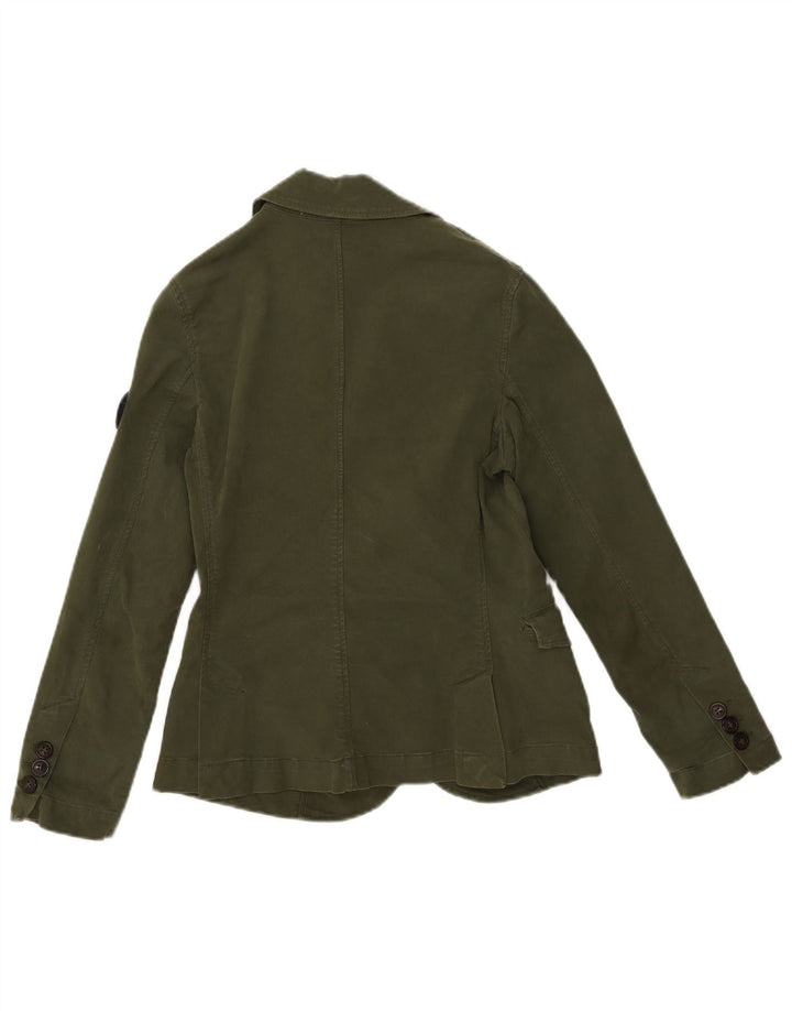 Giacca blazer da donna a 4 bottoni Avirex UK 6 XS verde cotone