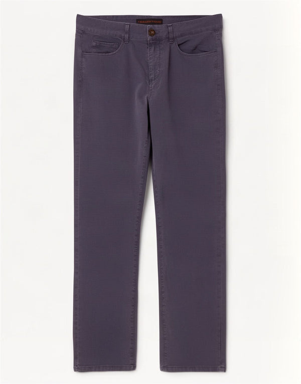 Pantaloni Casual Slim Uomo Trussardi W34 L33 Blu Navy Cotone