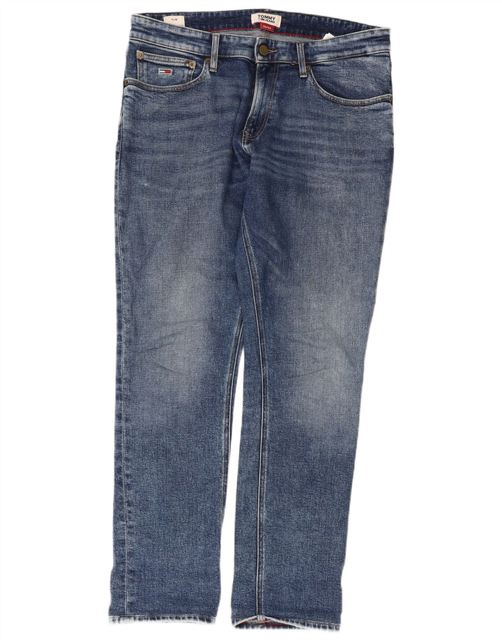 Jeans slim da uomo Tommy Hilfiger W32 L31 cotone blu