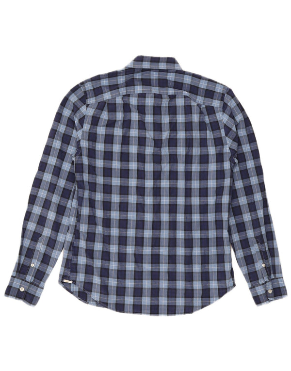 Camicia da uomo GAP in cotone a quadri blu navy medio