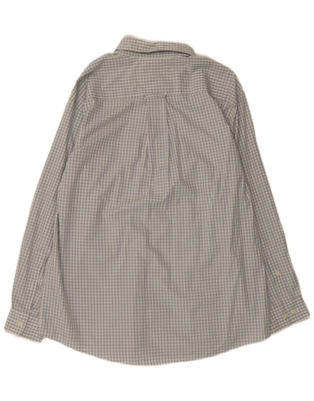 Camicia da uomo Orvis grande in cotone a quadretti blu