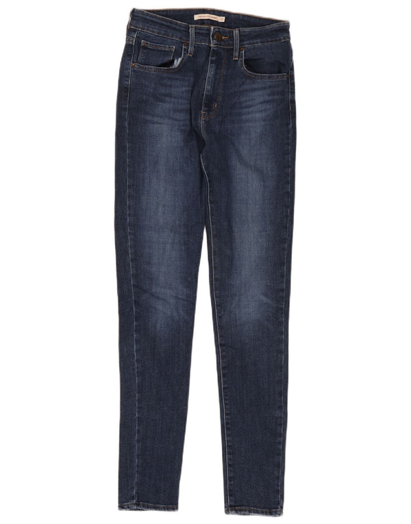 Jeans skinny a vita alta Levi's 721 da donna W27 L30 in cotone blu navy