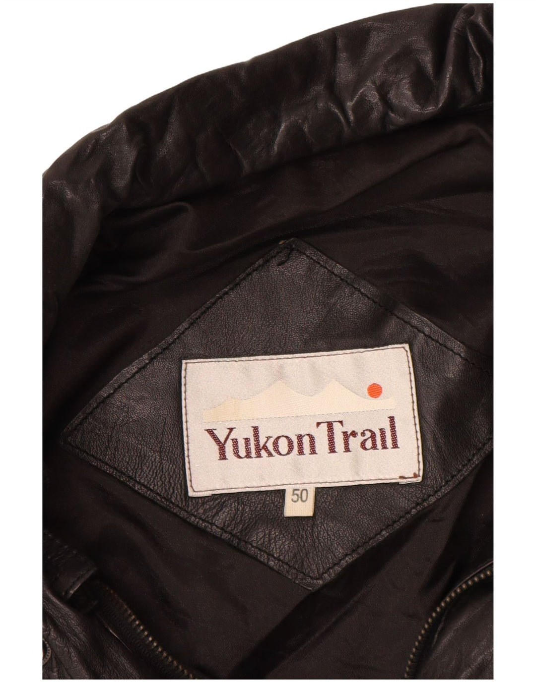 Giacca in pelle da uomo Yukon Trail IT 50 Large Nera