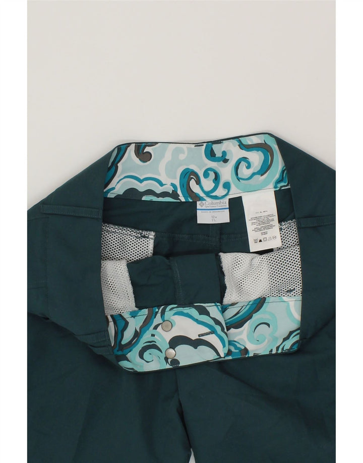 COLUMBIA Womens Casual Shorts US 12 Large W34 Blue Polyester Vintage Columbia and Second-Hand Columbia from Messina Hembry 