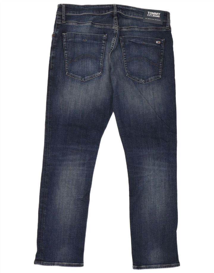 Jeans slim da uomo Tommy Hilfiger W36 L30 cotone blu